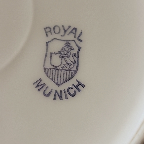 Vtg 1880-1918 ROYAL MUNICH Z.S.& CO BAVARIA SERVING BOWL PORCELAIN HAND PAINTED - Picture 4 of 6